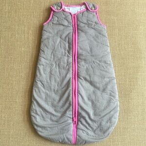 EUC Baby Dee Dee Sleep Nest in gray and pink